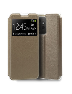 Funda libro soporte TPU Xiaomi Redmi Note 12 dorada