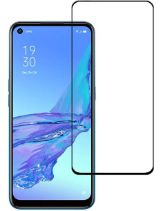 Protector vidrio templado Oppo A72 5G negro (Pegado total 3D)
