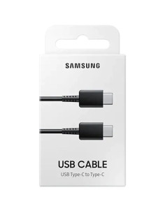 Cable USB doble tipo C original Samsung universal negro (1 metro)