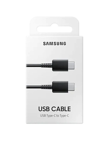 Cable USB doble tipo C original Samsung universal negro (1 metro)