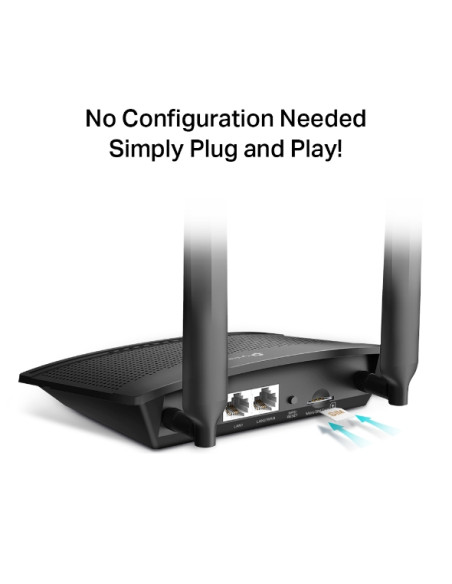 Router MiFi 4G LTE TP-Link TL-MR100 negro