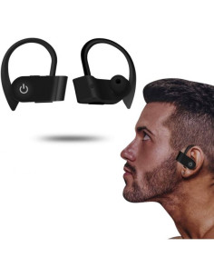 Auriculares deportivos bluetooth estéreo TWS universales AKZ-W2 negros