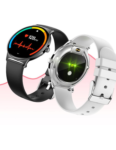 Reloj Smartwatch COOL Ultrathin + 2 correas (Amoled, Llamadas, Ultrafino) rosa