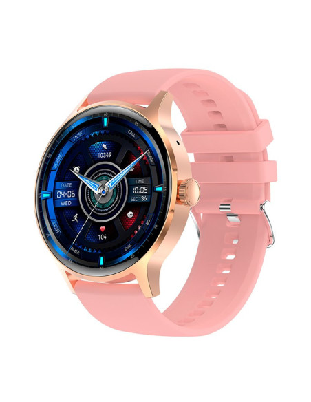 Reloj Smartwatch COOL Iris silicona rosa (Amoled, Llamadas, Salud, Deporte)