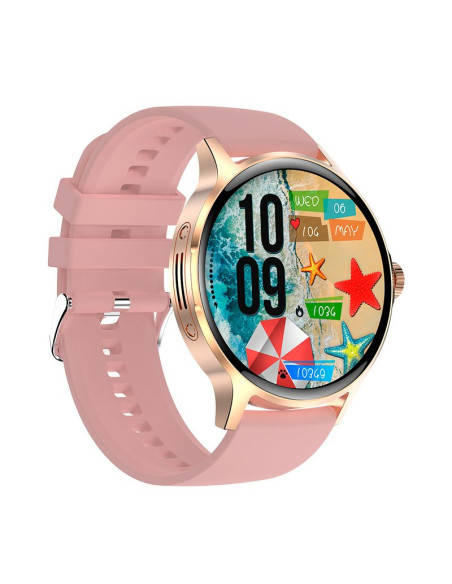 Reloj Smartwatch COOL Iris silicona rosa (Amoled, Llamadas, Salud, Deporte)