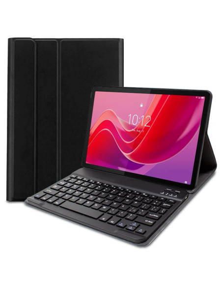 Funda soporte Lenovo Tab M11 / K11 con teclado Bluetooth polipiel negra (11 pulgadas)