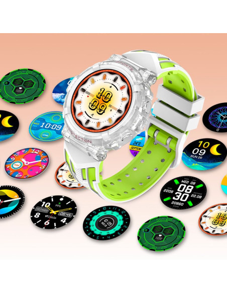 Reloj Smartwatch COOL Clever silicona negro (Llamadas, Salud, Deporte)