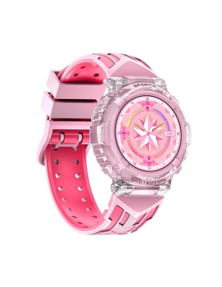 Reloj Smartwatch COOL Clever silicona rosa (Llamadas, Salud, Deporte)
