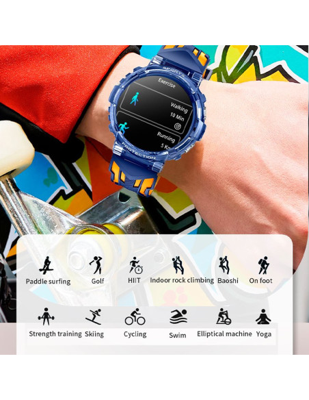 Reloj Smartwatch COOL Clever silicona rosa (Llamadas, Salud, Deporte)