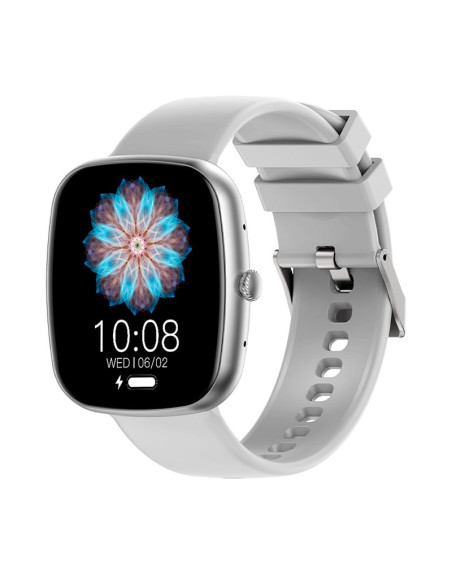 Reloj Smartwatch COOL Border silicona gris (Llamadas, Salud, Deporte)