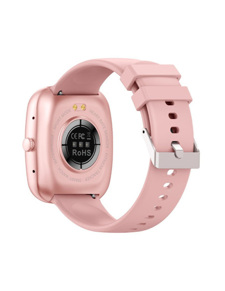 Reloj Smartwatch COOL Border silicona rosa (Llamadas, Salud, Deporte)