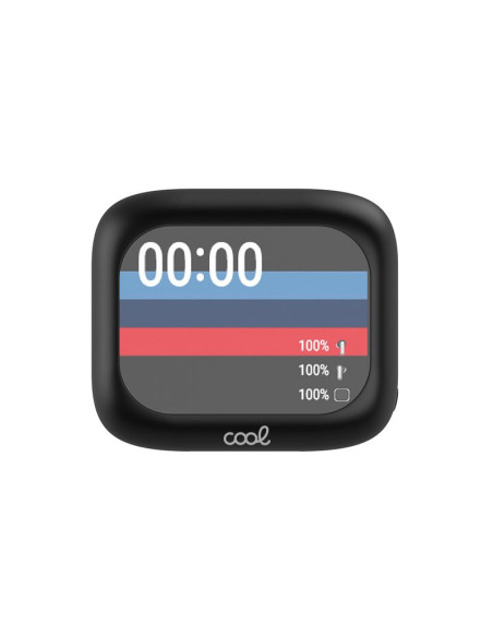 Auriculares Bluetooth estéreo Earbuds Lcd COOL Ambient negros