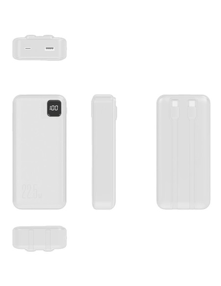 Batería externa universal Power Bank 22.5W 20.000 mAh (Tipo-C / Lightning) COOL blanca