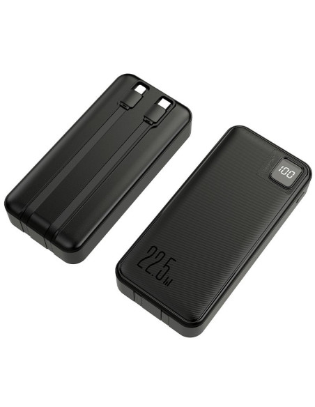 Batería externa universal Power Bank 22.5W 20.000 mAh (Tipo-C / Lightning) COOL negra