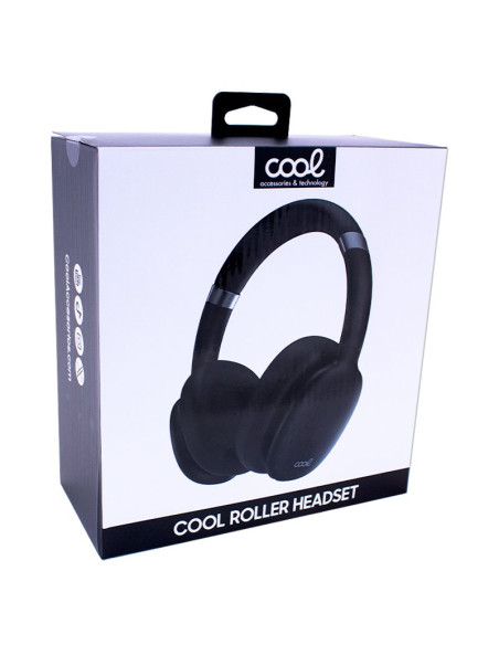 Auriculares cascos Bluetooth estéreo COOL Roller negros