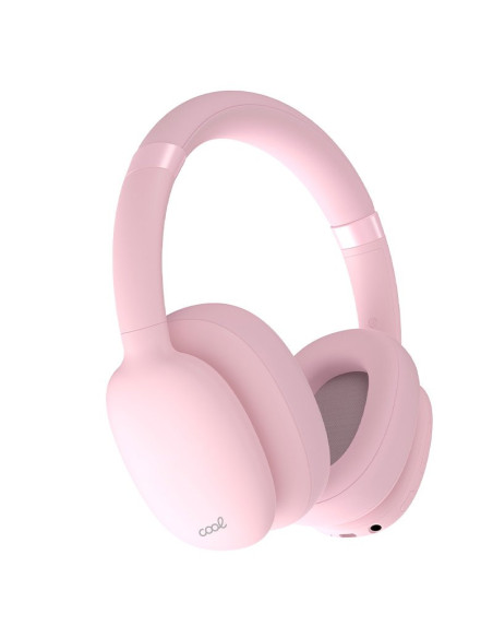 Auriculares cascos Bluetooth estéreo COOL Roller rosas