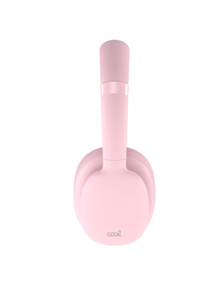 Auriculares cascos Bluetooth estéreo COOL Roller rosas