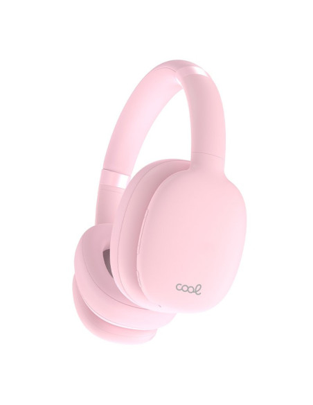 Auriculares cascos Bluetooth estéreo COOL Roller rosas