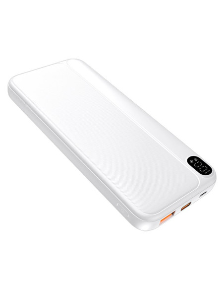 Batería externa universal Power Bank 10.000 mAh (Tipo-C / Lightning) COOL Grip blanca