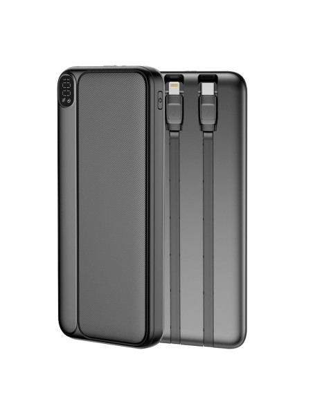 Batería externa universal Power Bank 10.000 mAh (Tipo-C / Lightning) COOL Grip negra