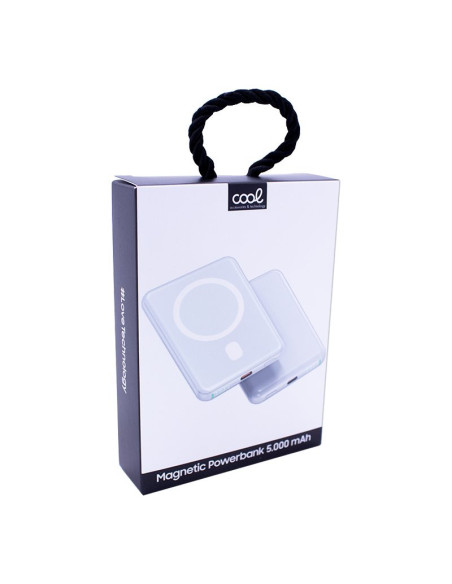 Batería externa universal MAGNÉTICA Power Bank Qi 5000 mAh COOL gris