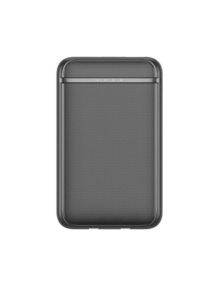 Batería externa Power Bank 5000 mAh COOL (2 Cables: TIPO C / Lightning) negra