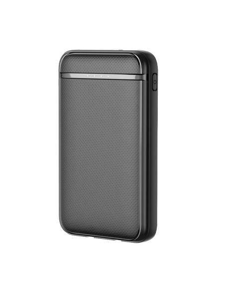 Batería externa Power Bank 5000 mAh COOL (2 Cables: TIPO C / Lightning) negra