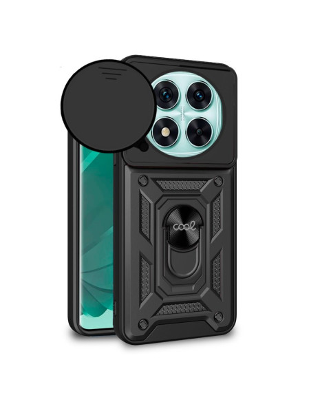 Carcasa reforzada cama TPU Xiaomi Redmi Note 14 Pro 5G / Note 14 Pro Plus 5G / Poco X7 anilla negra