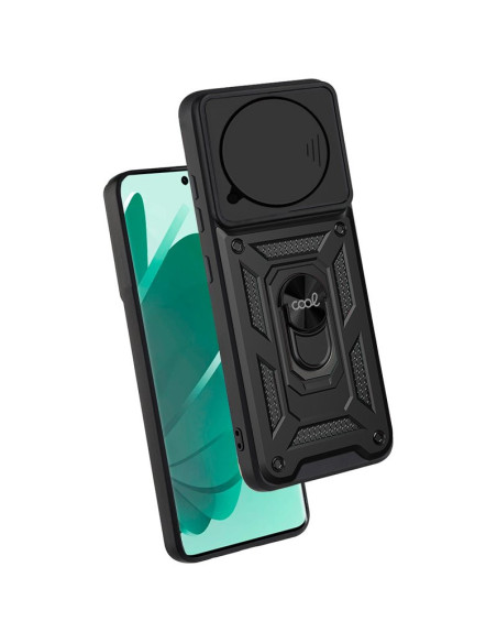 Carcasa reforzada cama TPU Xiaomi Redmi Note 14 Pro 5G / Note 14 Pro Plus 5G / Poco X7 anilla negra