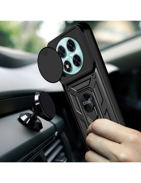 Carcasa reforzada cama TPU Xiaomi Redmi Note 14 Pro 5G / Note 14 Pro Plus 5G / Poco X7 anilla negra