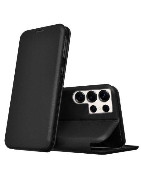 Funda libro soporte TPU Samsung S938 Galaxy S25 Ultra Elegance negra