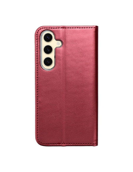 Funda libro soporte TPU Samsung S926 Galaxy S24 Plus / S25 Plus burdeos