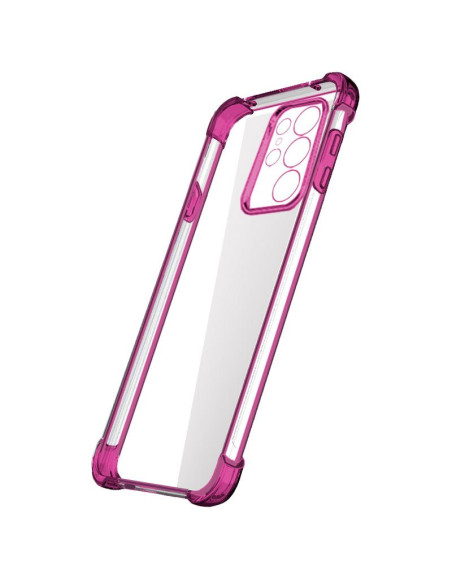 Carcasa TPU transparente reforzada Samsung S938 Galaxy S25 Ultra Electro rosa