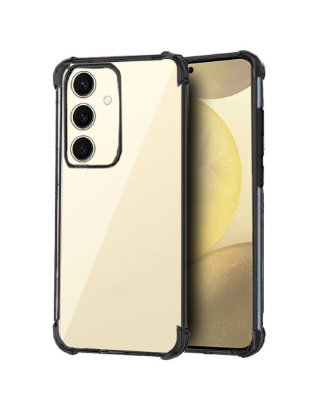 Carcasa TPU transparente reforzada Samsung S926 Galaxy S24 Plus / S25 Plus Electro negra
