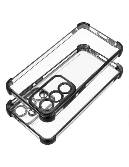 Carcasa TPU transparente reforzada Samsung S926 Galaxy S24 Plus / S25 Plus Electro negra