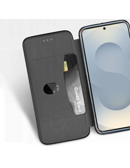 Funda libro soporte TPU Samsung S921 Galaxy S24 / S25 Elegance negra