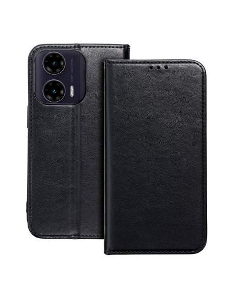 Funda libro soporte TPU Motorola Moto G35 5G negra