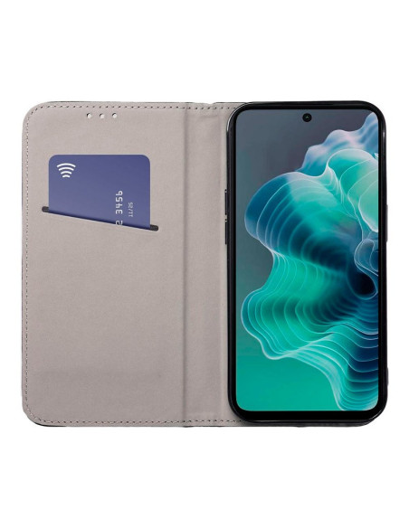 Funda libro soporte TPU Motorola Moto G35 5G negra