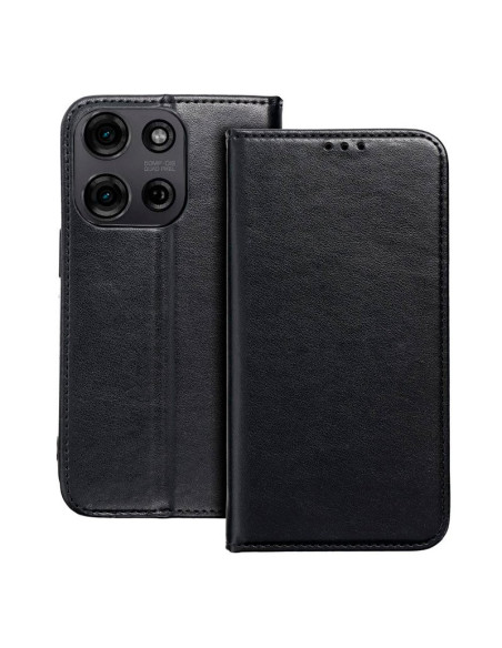 Funda libro soporte TPU Motorola Moto G75 5G negra