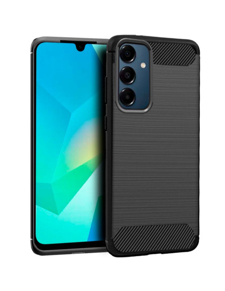 Carcasa TPU antihuellas Samsung A165 Galaxy A16 / A16 5G carbón negra