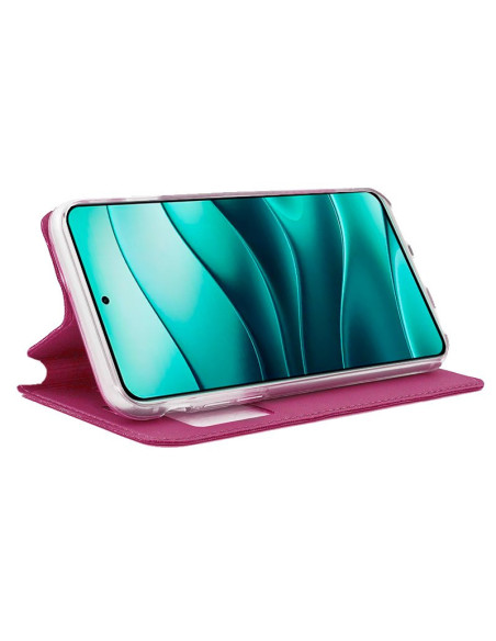 Funda libro soporte TPU Xiaomi Redmi Note 14 5G rosa