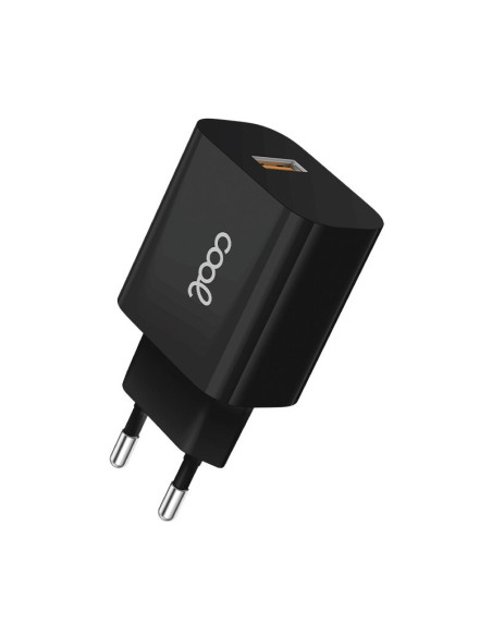 Cargador red adaptador 1 toma USB universal COOL (2,4 Amp) negro