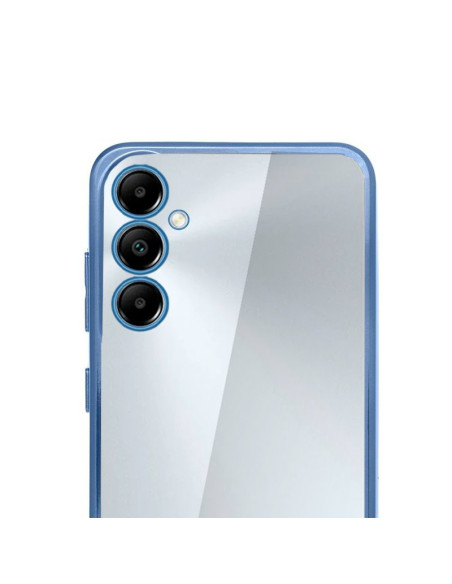 Carcasa TPU Samsung A057 Galaxy A05s borde metalizado azul