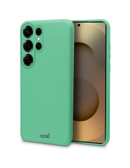 Carcasa TPU cama tela Samsung S938 Galaxy S25 Ultra Cover verde menta