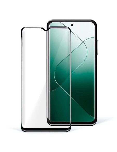 Protector pantalla vidrio templado Xiaomi 14 / 14 5G negro (Pegado total 3D)