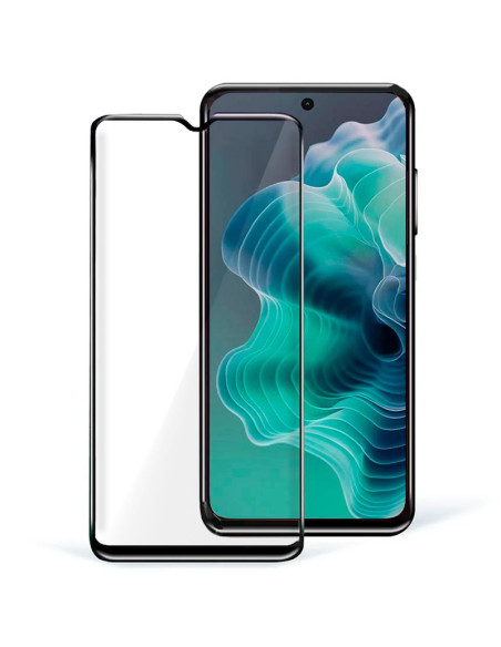 Protector pantalla vidrio templado Motorola Moto G35 5G / G75 5G negro (Pegado total 3D)