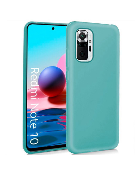 Carcasa TPU cama tela Xiaomi Redmi Note 10 / Note 10s / Poco M5s azul turquesa
