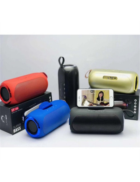 Altavoz TWS universal Bluetooth estéreo LP V6 2 x 8 W azul