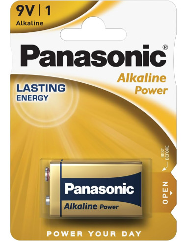 Paquete de 1 pila alcalina mini petaca 9V 6LR61