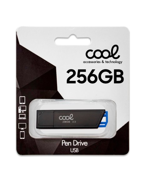 Pen Drive llavero USB 3.0 256 GB Cool Lancer azul
